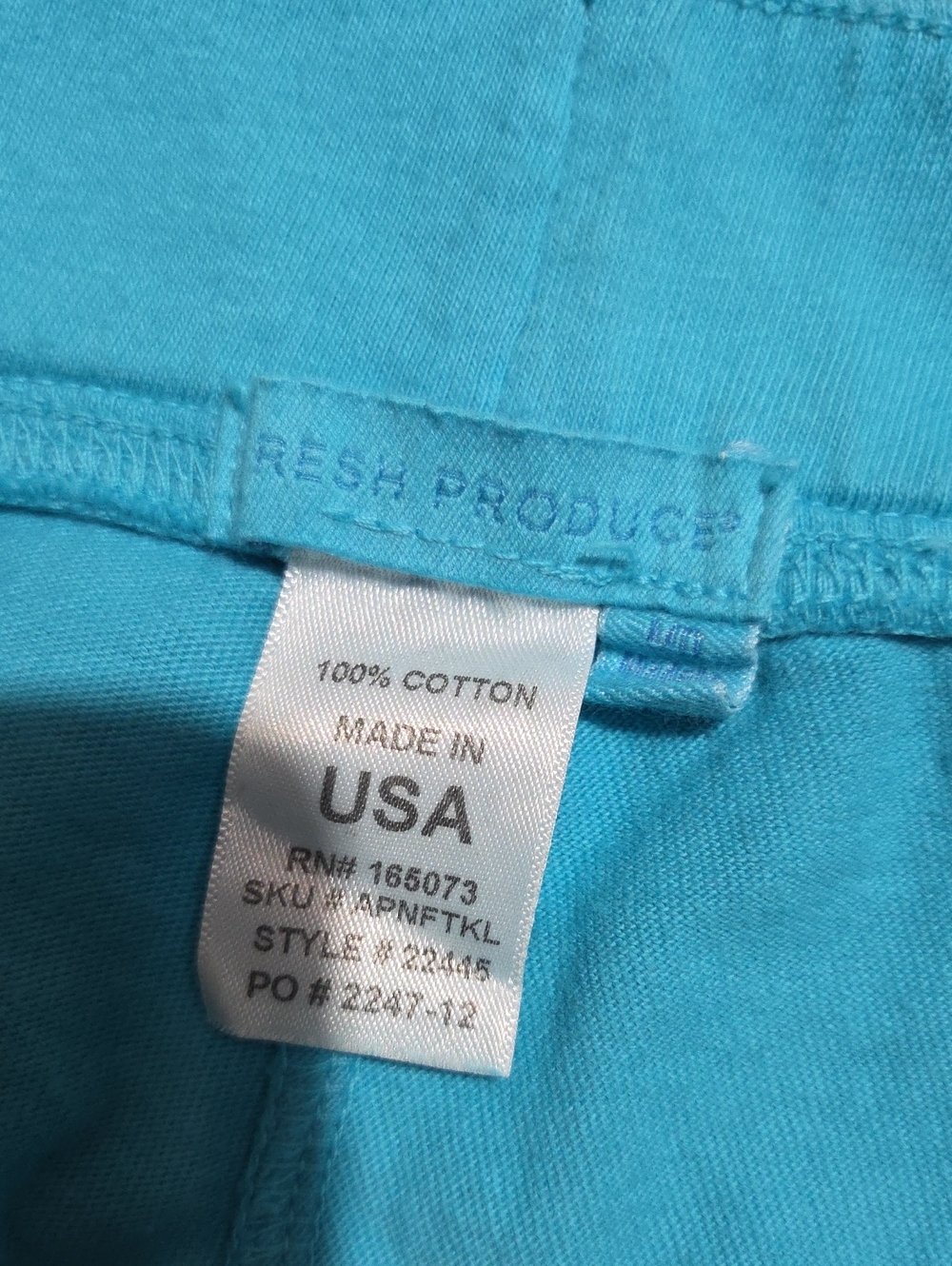 Fresh Produce Turquoise Wide Leg Drawstring Pants - Picture 3 of 3